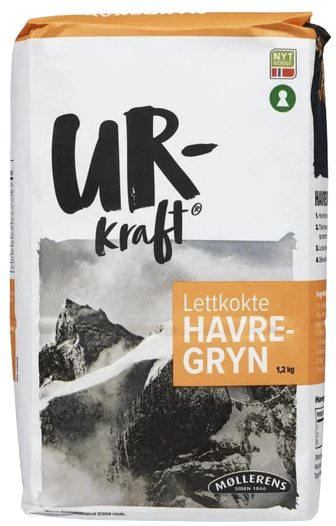 Havregryn Lettkokte 1,2kg Urkraft