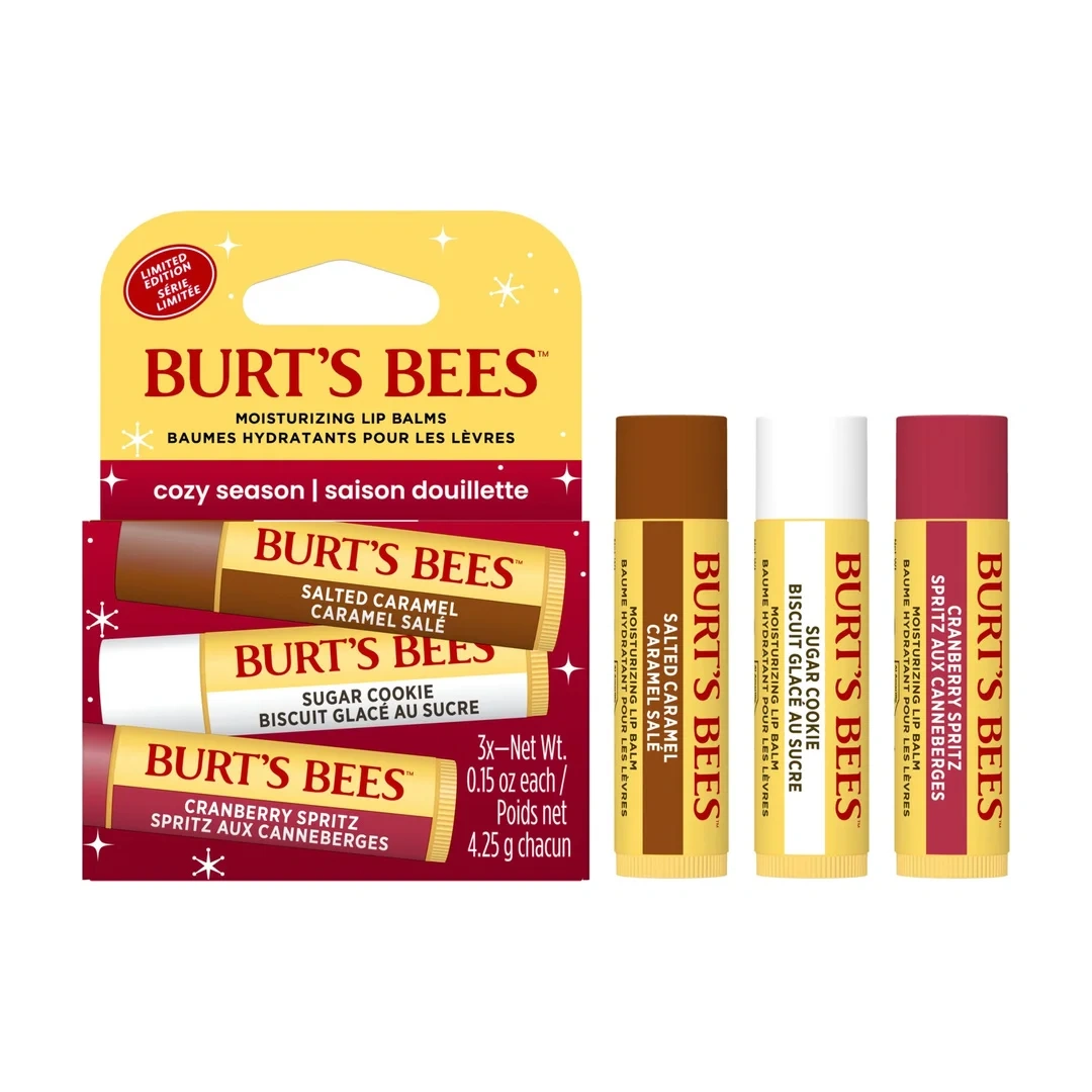 Burt's Bees Lip Balm Cozy Season, 3 x 4,25 g