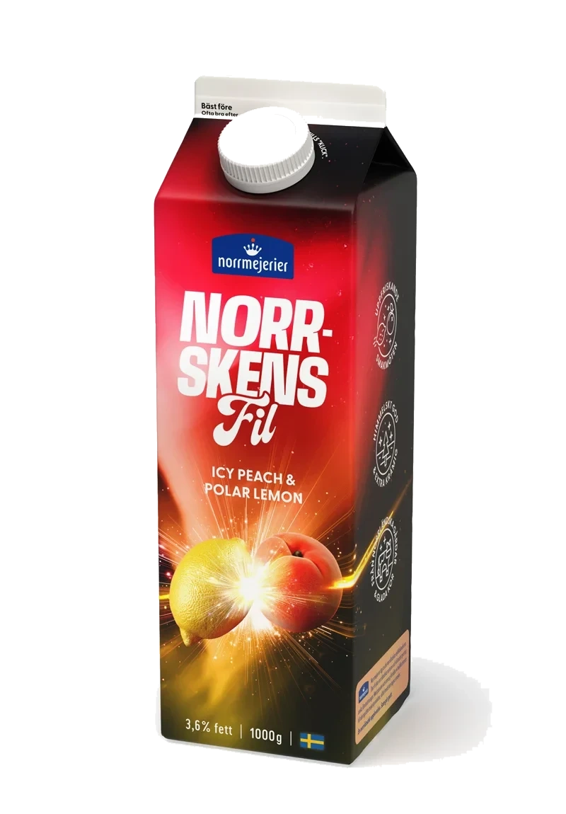 Norrskensfil Icy Peach/Polar Lemon