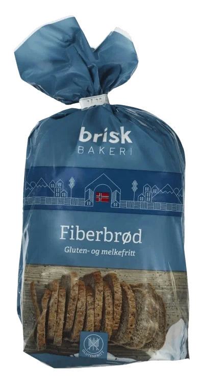Glutenfri Fiberbrød 600g Brisk Bakeri As
