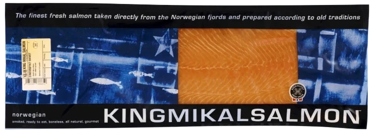 Einerrøykt Laks skivet Side 1000g Kingmikalsalmon