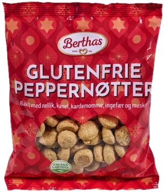 Glutenfri Peppernøtter 165g Berthas