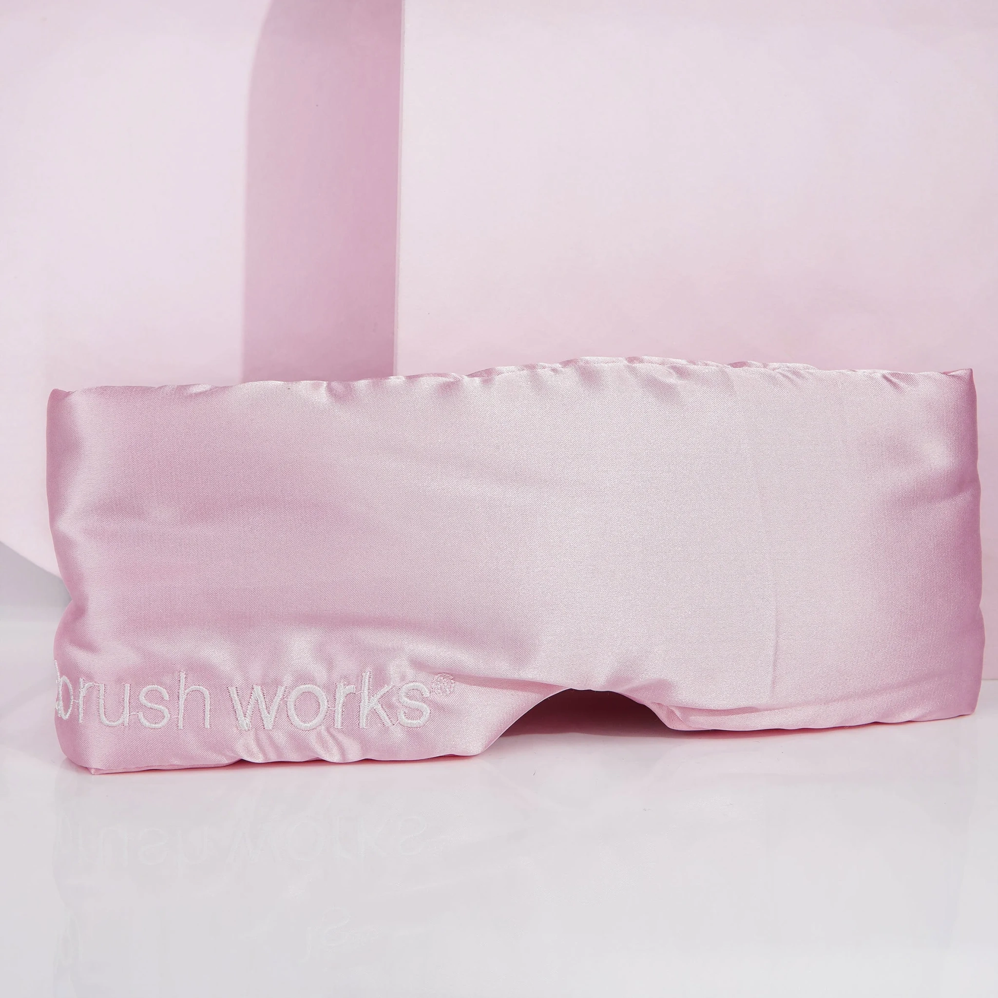 Brushworks Cushioned Satin Sleep Mask, 1 stk.