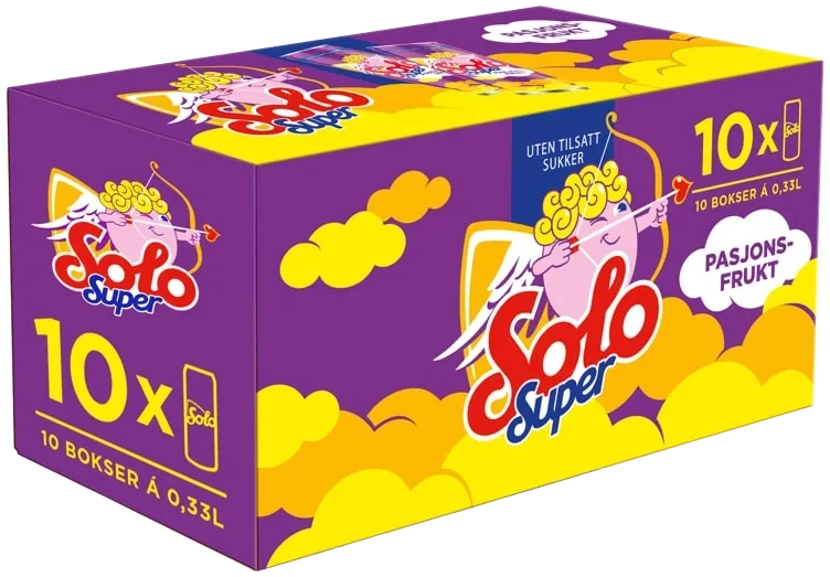 Solo Super Pasjonsfrukt 0,33lx10 boks