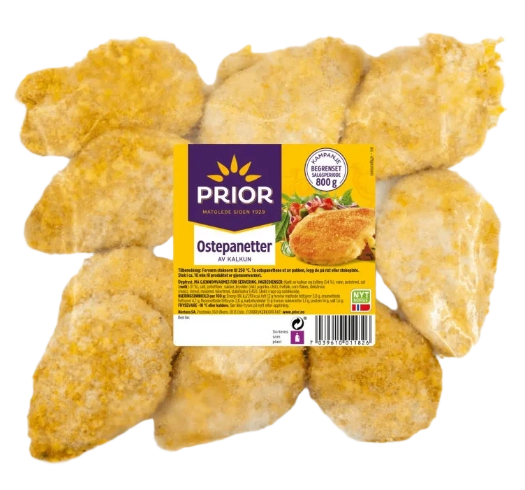 Ostepanett Kalkun 800g Prior