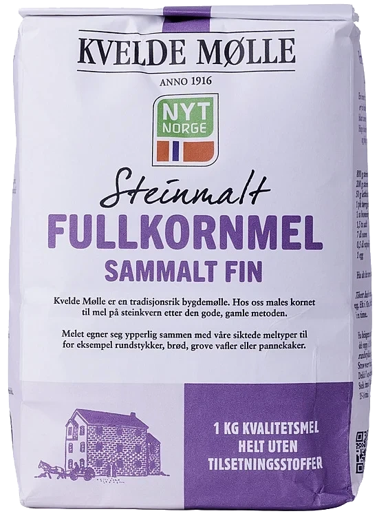 Hvetemel fullkorn steinmalt  1kg