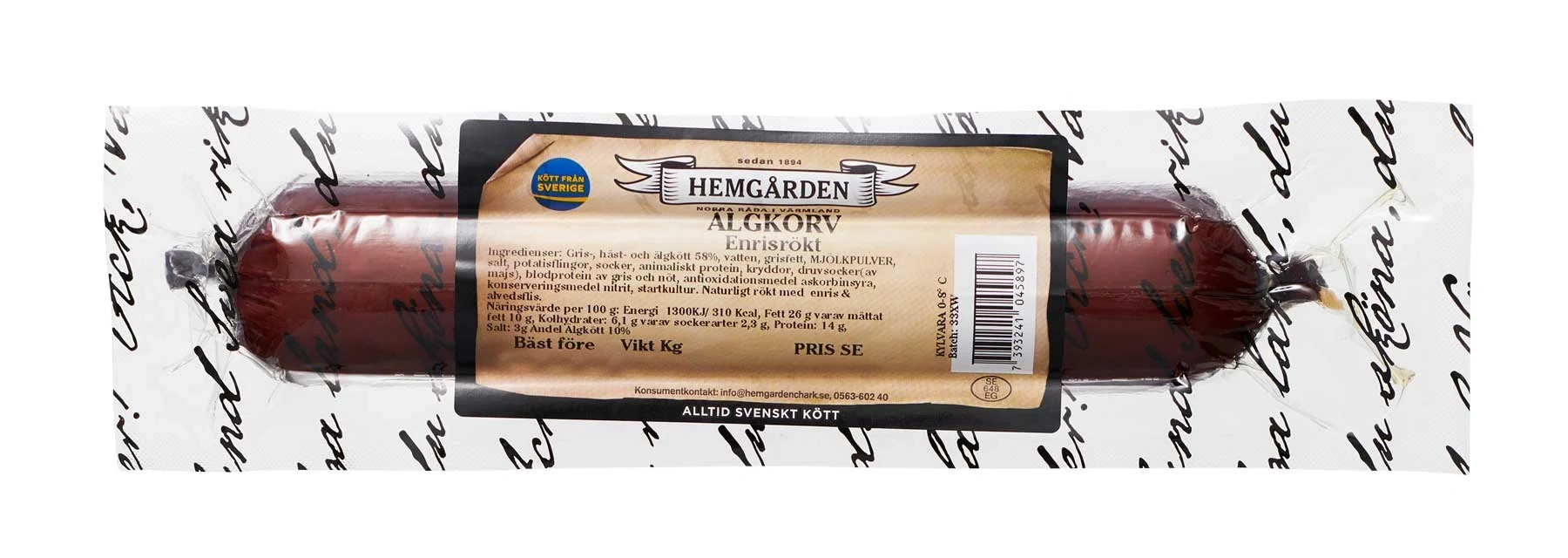 Hemgården Älgkorv