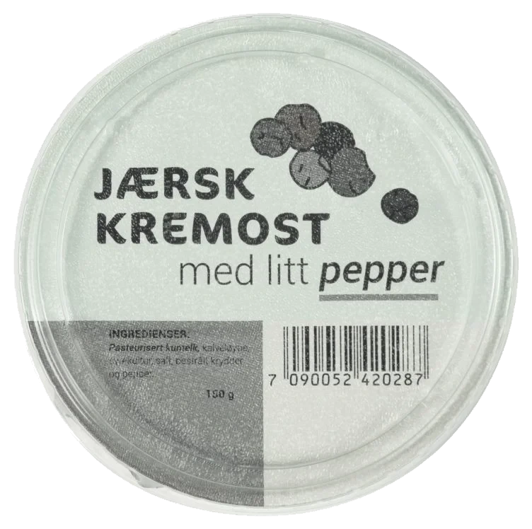 Jærsk Kremost - Pepper 150 g