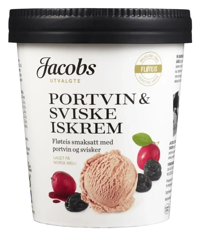 Iskrem Portvin &svisker 500ml Jacobs Utvalgte