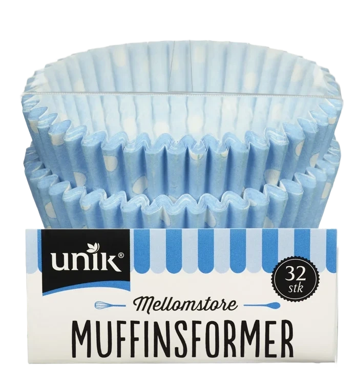Muffinsformer Mellomstore 32stk Unik