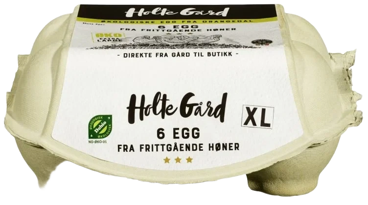 Egg Økologisk Xl 6stk 590g Holte