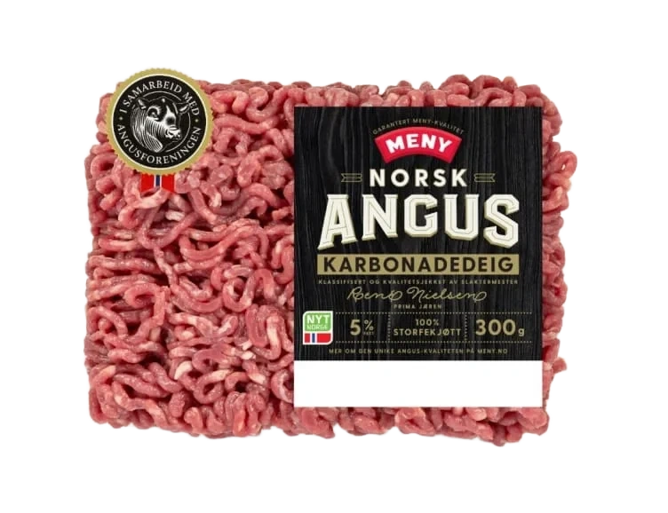 Karbonadedeig Angus 5% 300g Meny