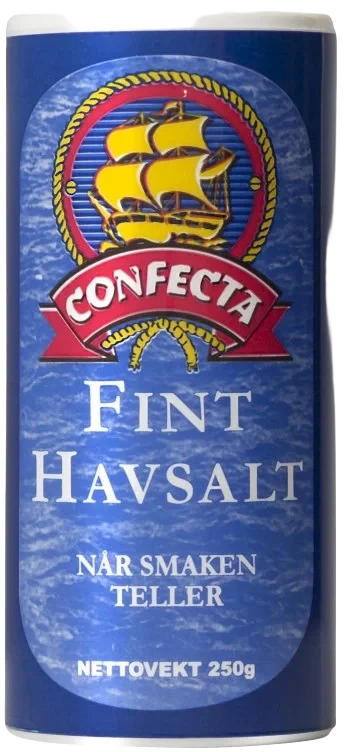Havsalt Fint Borddryss 250g boks Confecta