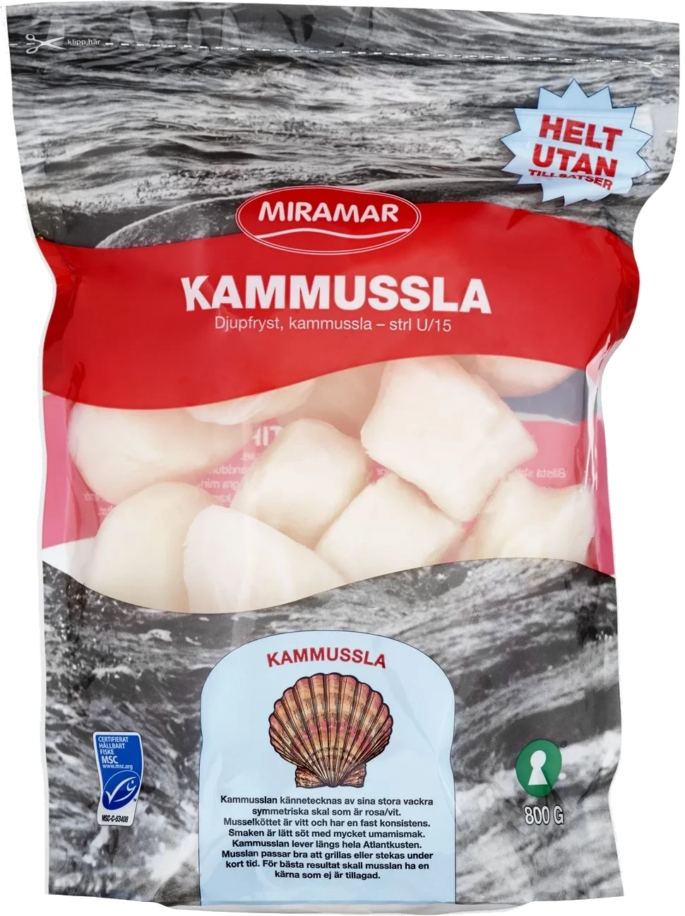 Kammussla U/15