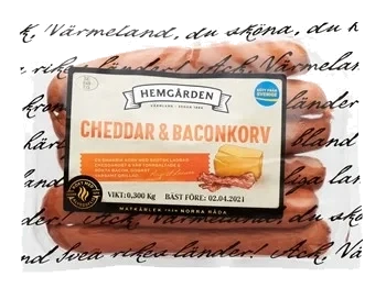 Cheddar & Baconkorv 300gr