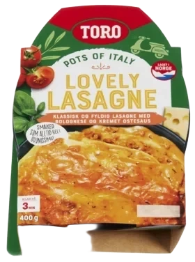Lasagne velbekomme      400g