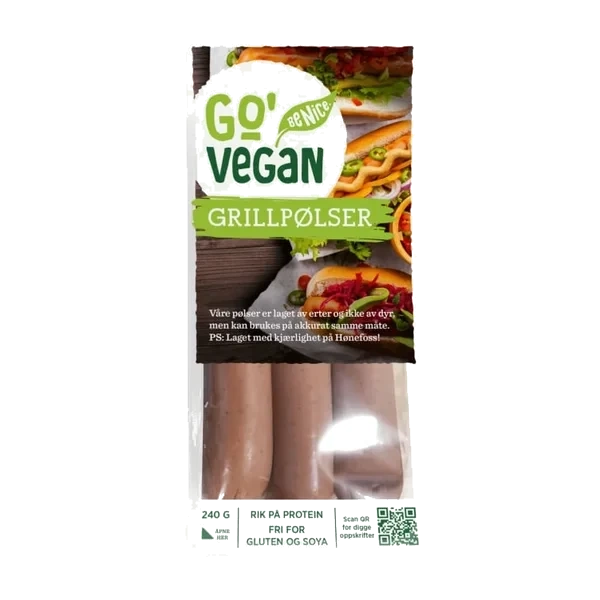 Grillpølse 240g Go' Vegan