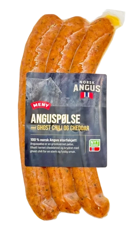 Angus Ghost&Cheddar Pølse 240g Prima Jæren