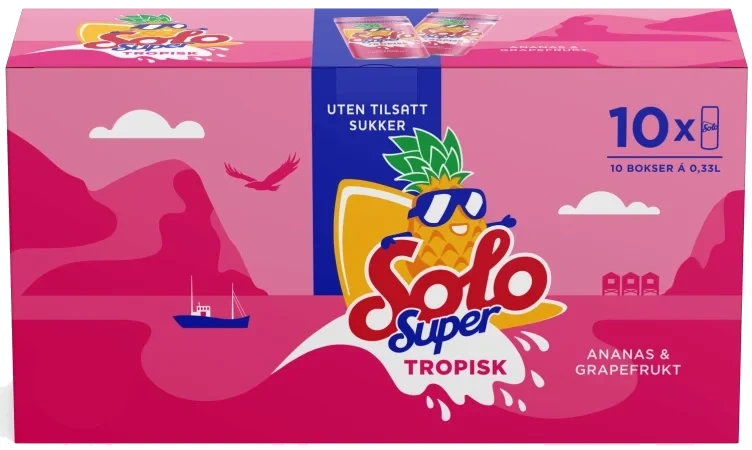 Solo Super Tropisk 0,33lx10 boks