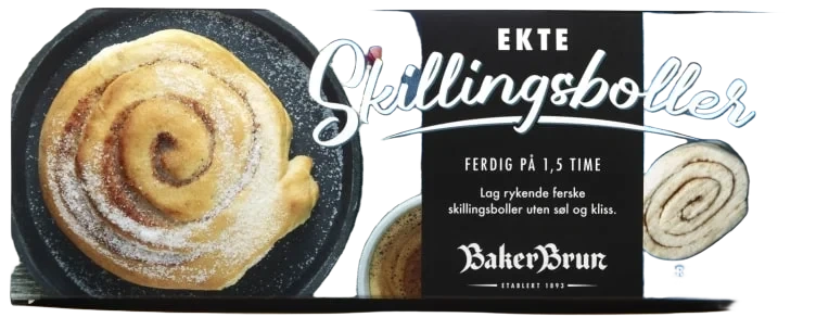 Skillingsboller Deigemne 8pk Fra Baker Brun