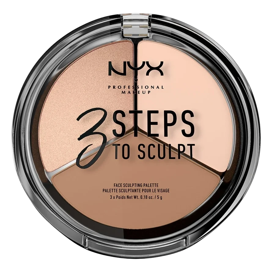NYX PROFESSIONAL MAKEUP 3 Steps To Sculpt Face Palette Fair