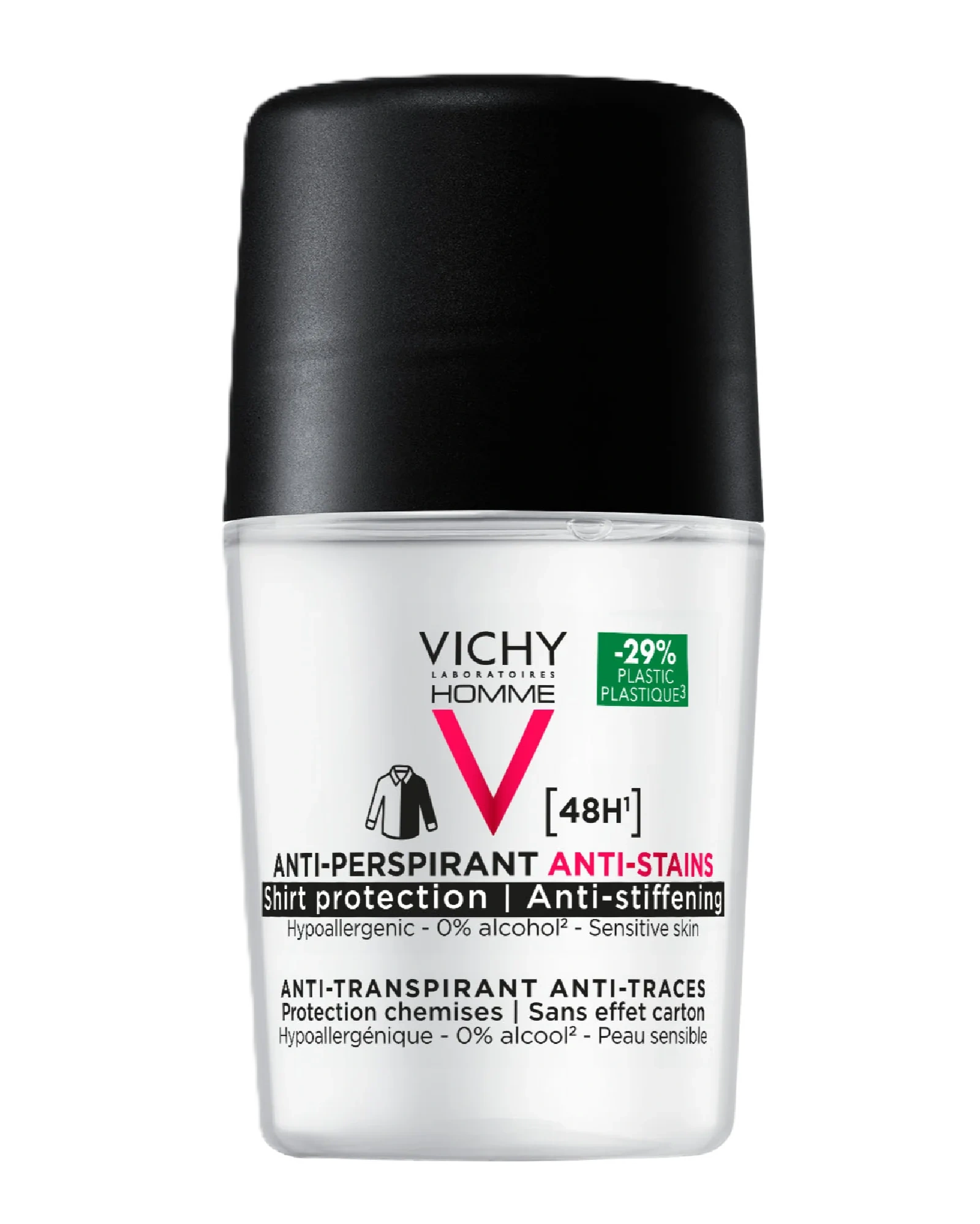 Vichy Homme 48H Anti-Stains Deo antiperspirant 50 ml