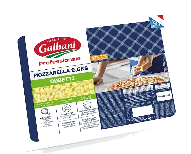 Galbani Professionale Mozzarella Cubetti 2,5 kg