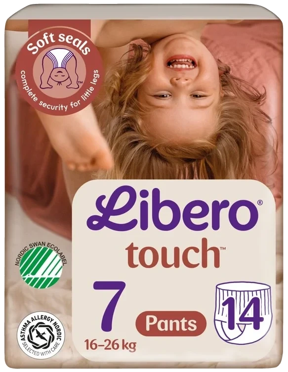 Libero Touch Pant Str.7 14stk