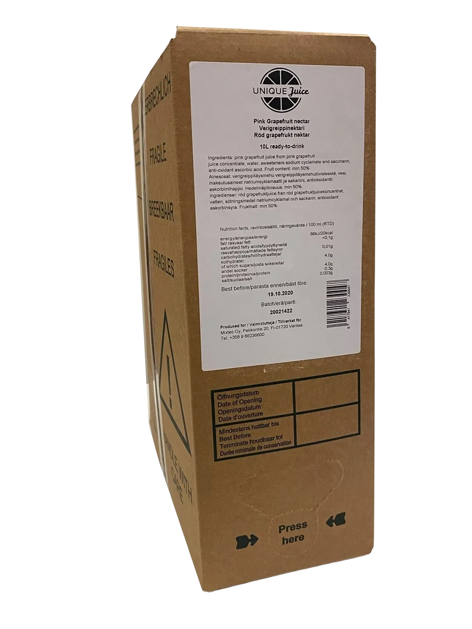 Röd Grape FC RTD 10 L