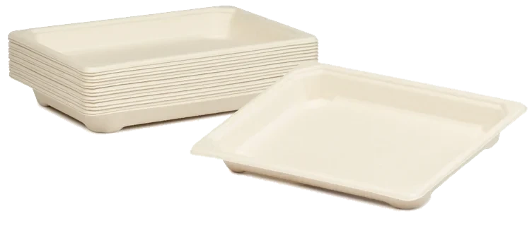 Sushifat Bagasse Small Brun 184x128mm