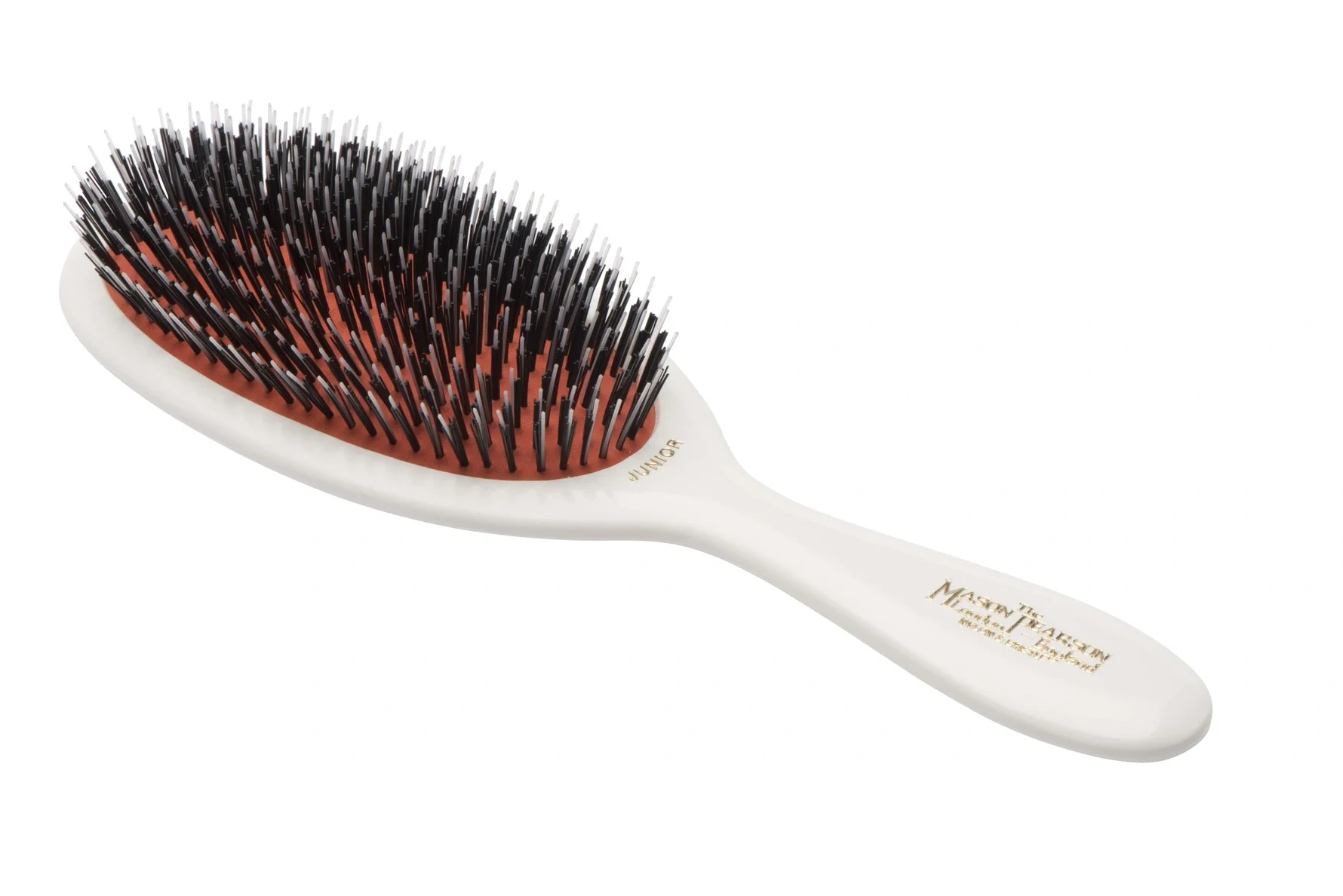 Mason Pearson BN2 - Junior Bristle and Nylon Elfenbenshvid