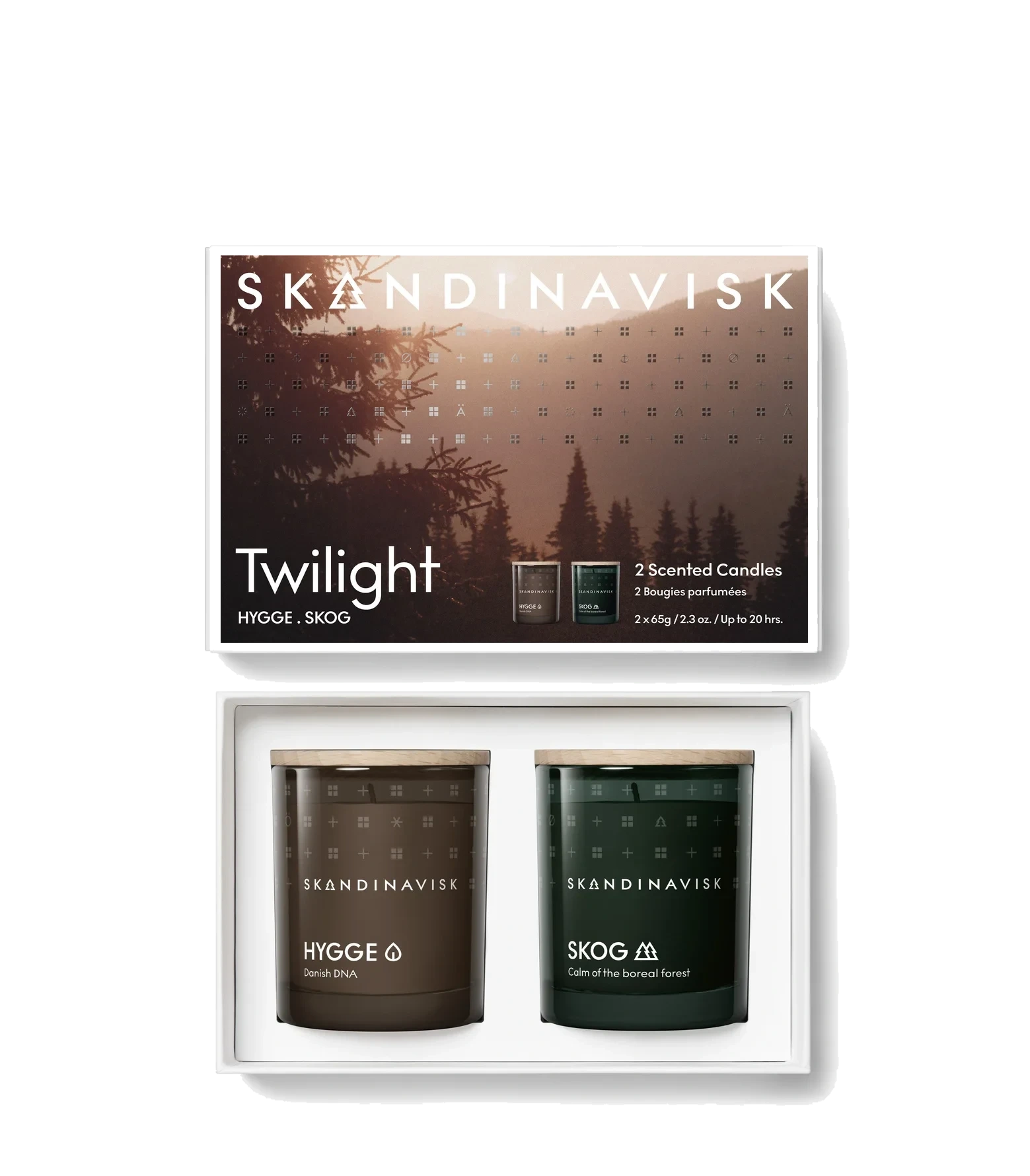 SKANDINAVISK Twilight Scented Candle Giftset Skandinavisk Twilight Scented Candle Giftset 65 g x 2