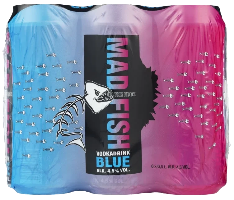 Mad Fish Vodka Blue 0,5lx6 boks