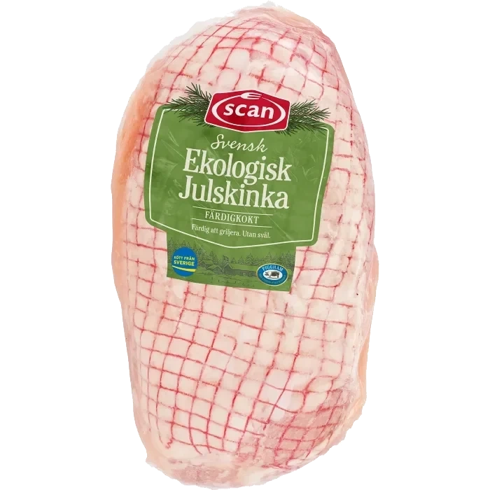 Julskinka Färsk Färdigkokt Ekologisk ca 2kg Scan