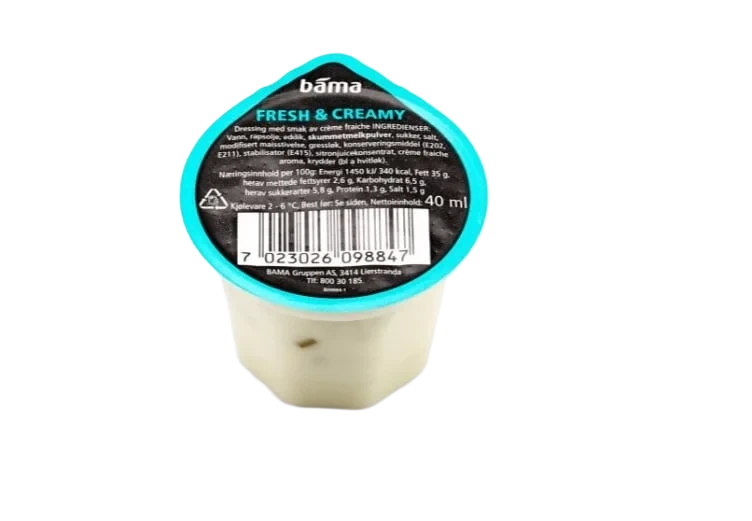 Dressing Fresh Creamy 40 g Bama Salatbar