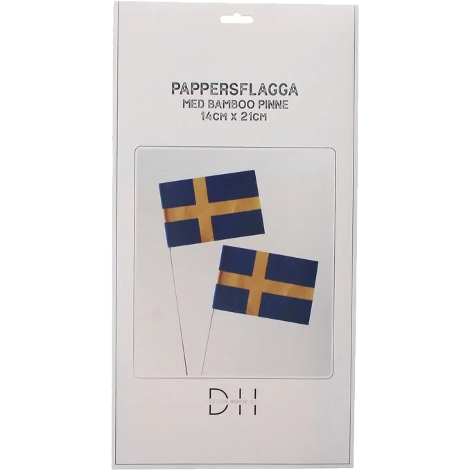 Pappersflaggor 4st