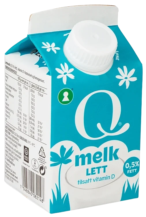 Q Lettmelk 0.5 % Fett 0.25l