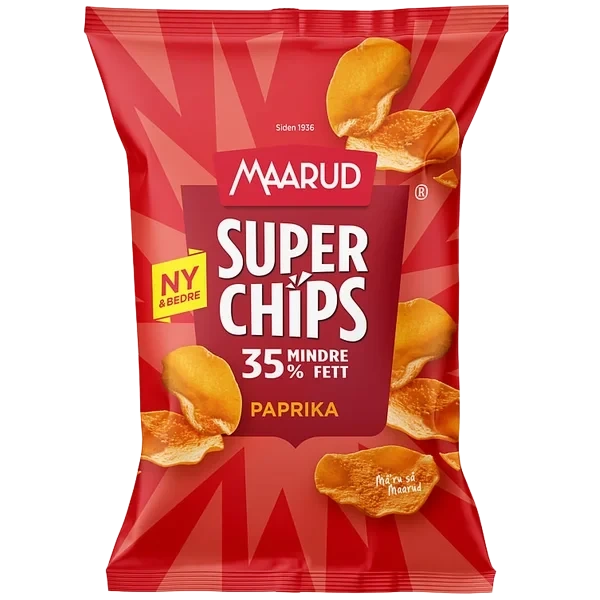 Superchips Paprika 130g Maarud