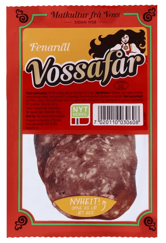 Vossafår Fenarull 80g