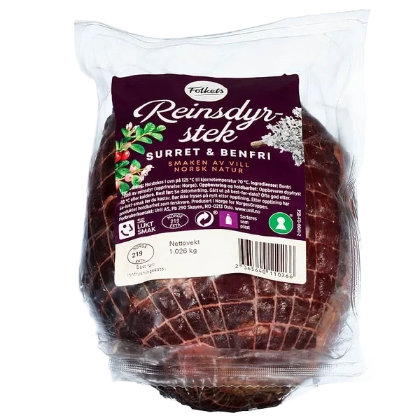Reinsdyrstek Benfri Ca1kg Folkets