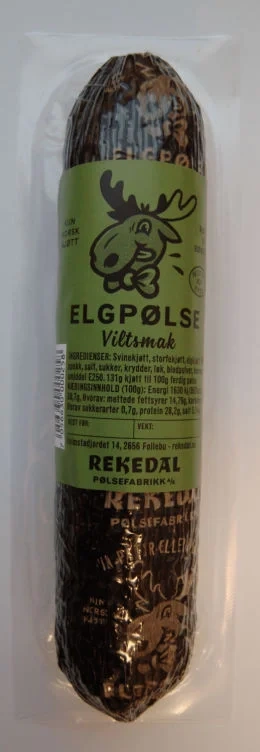 Elgpølse 255g Rekedal