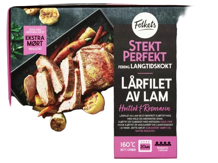 Lammelårfilet Hv.Løk/Rosmarin 1kg Stekt Perfekt