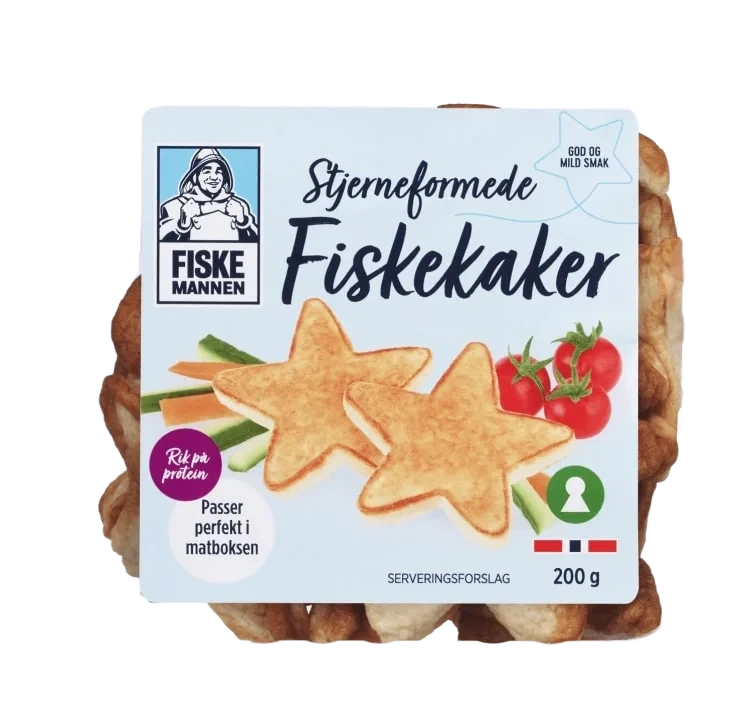 Fiskekake Stjerner 200g Fiskemannen