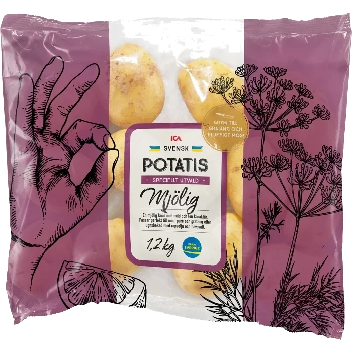 Mjölig potatis 1,2kg Klass 1 ICA