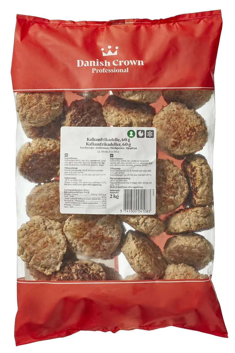 Förstekt Kalkon Frikadell 60g