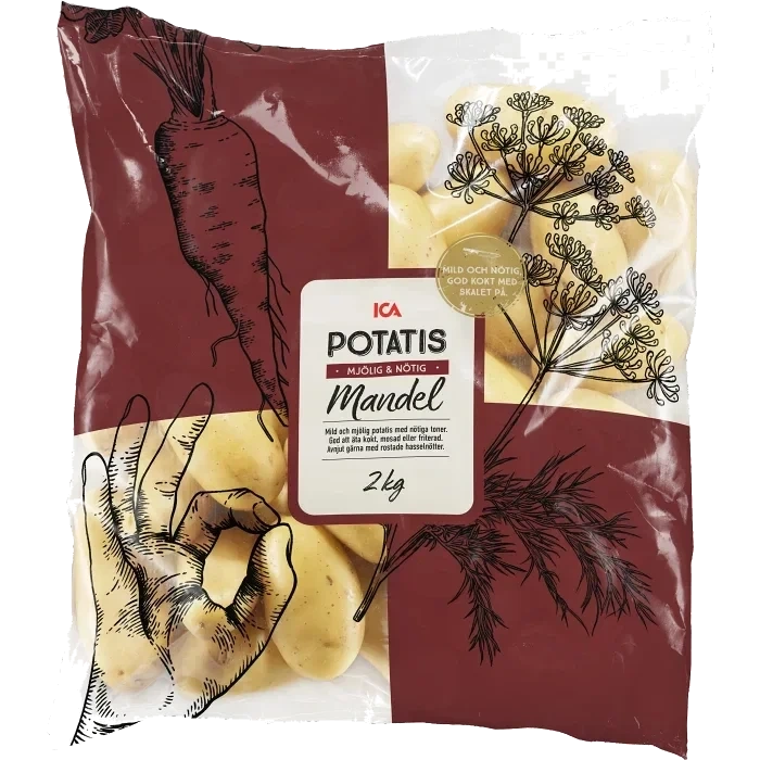 Mandelpotatis 2kg Klass 1 ICA