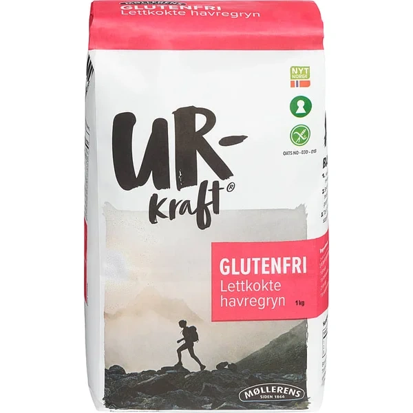Havregryn Lettkokte Glutenfri 1kg Urkraft
