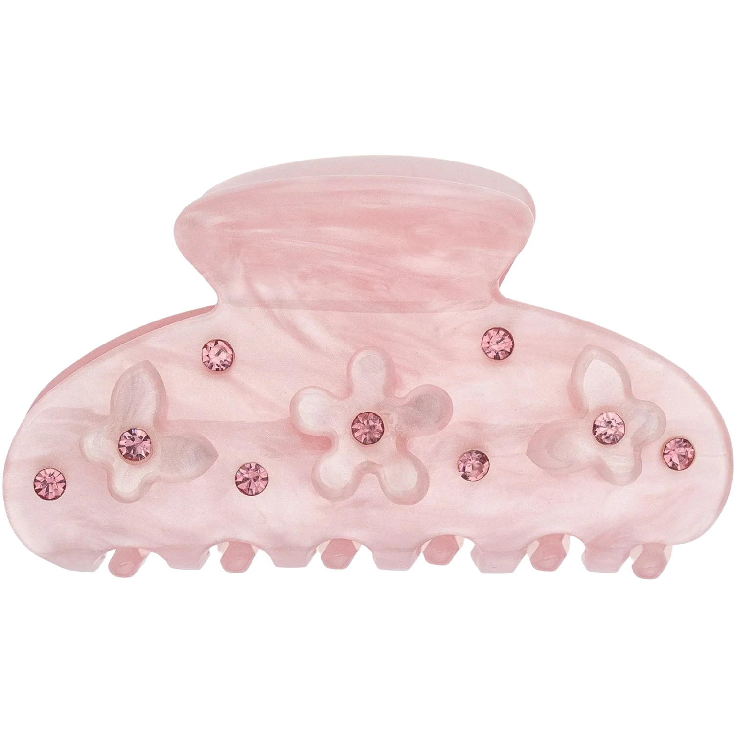 Dark Flower & Butterfly Hair Claw Small