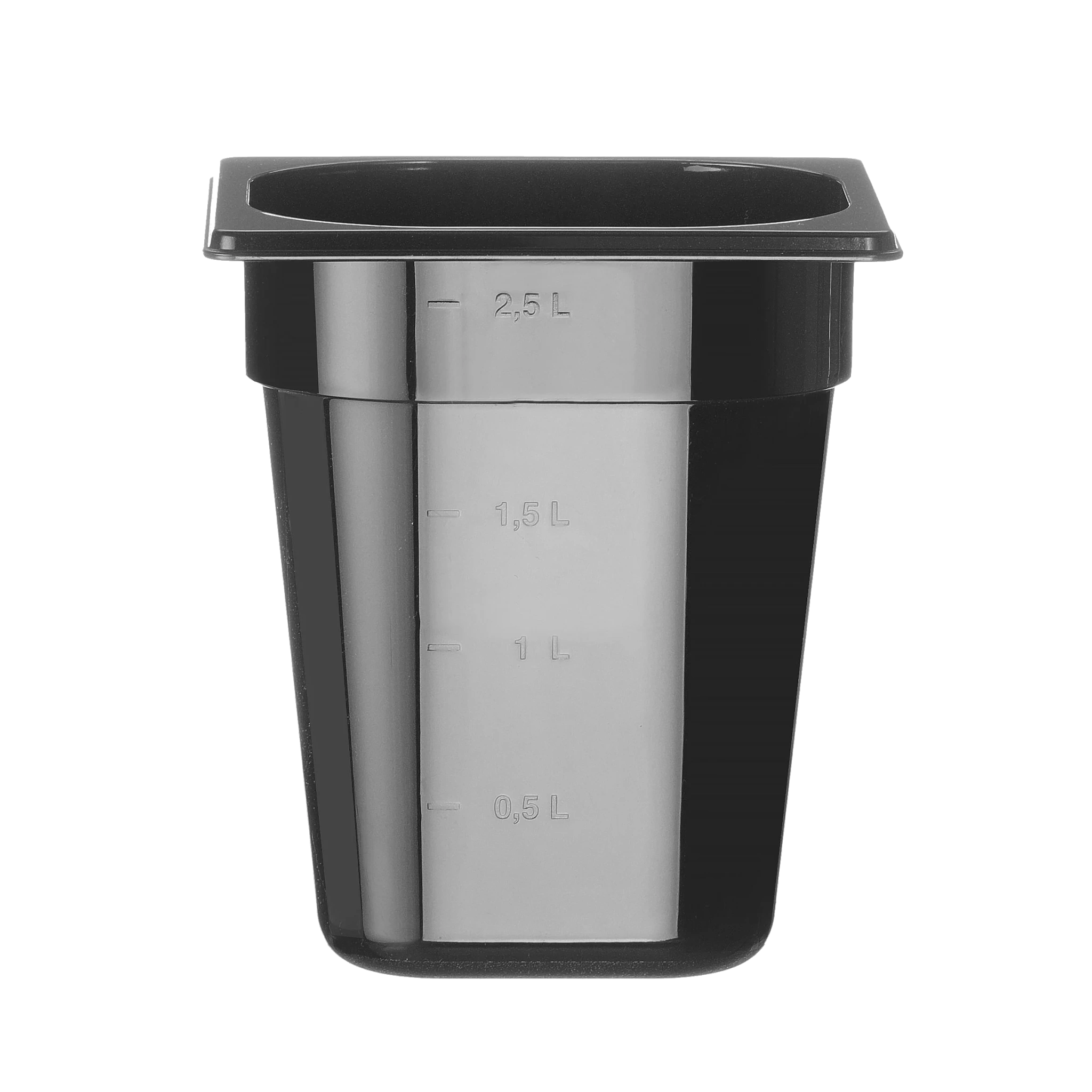Behållare GN 1/6 svart polykarbonat