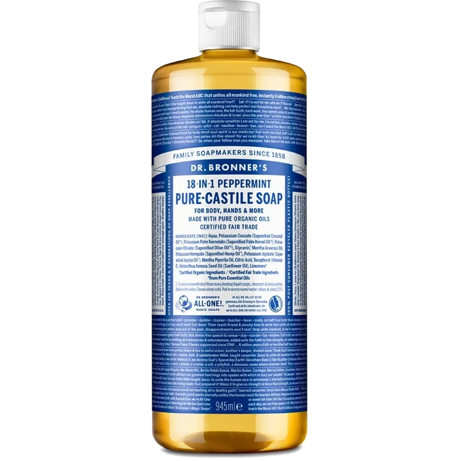 Dr. Bronner's Pure Castile Liquid Soap Peppermint